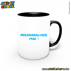 Mug noir personnalisé